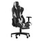 Flash Furniture Black LeatherSoft Gaming Chair with Roller Wheels CH-187230-BK-RLB-GG - alternate 2